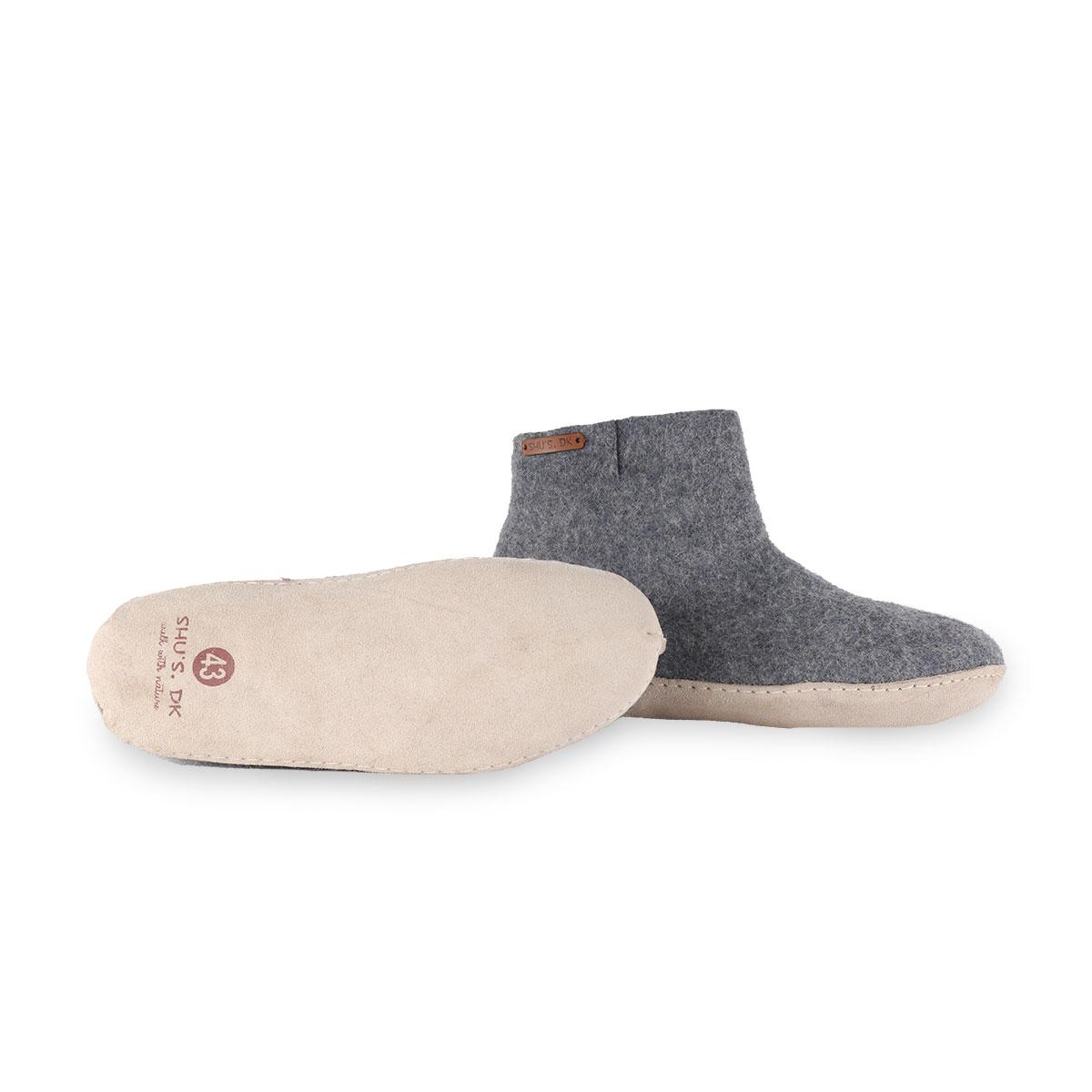 Ullstövlar (100% ren ull) - Modell Denim med mockasula