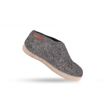 Ulltofflor Barn (100% ren ull) - Modell Denim med mockasula