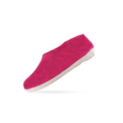 Ulltofflor (100% ren ull) - Modell Rosa med mockasula