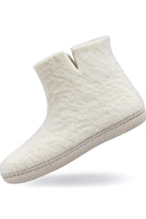 Ullstövlar (100% ren ull) - Modell Beige med mockasula