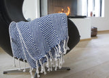 Pläd i 100% bomull – 135 x 200 cm. från Rugs'N'More
