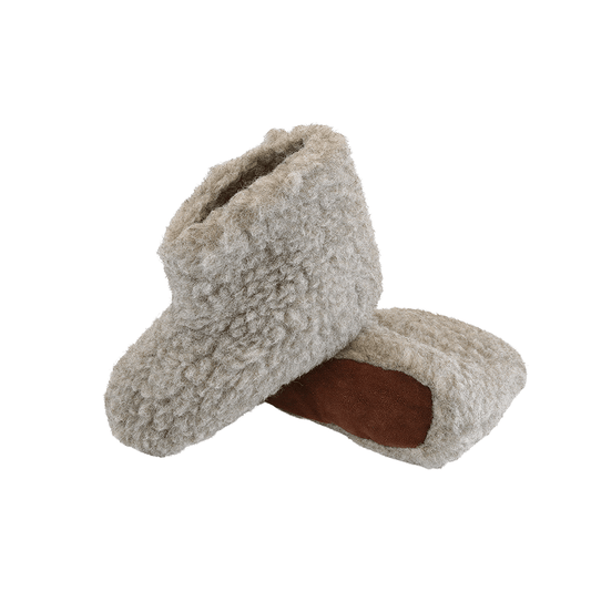 Fluffig Ullstövel (100% ren ull) - Modell grå