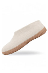 Ullskor (100% ren ull) - Modell Beige med gummisula