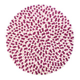 Bollmatta, handgjord i 100% ren ull - Rosa flerfärgad