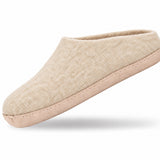 Ulltoffel (100 % ren ull) – Modell Beige med skinnsula